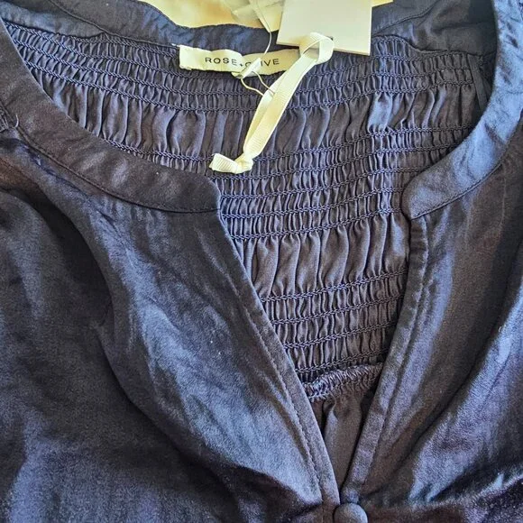 🆕 Rose & Olive Tunic Top Womens 3X Solid Blouse flowy plus size purple mauve - Picture 8 of 16